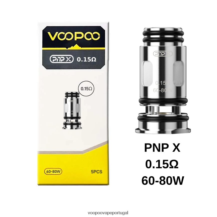 VOOPOO PNP bobinas (5 unidades) - VOOPOO Vape Drag Portugal pnp x 0,15 ohm 2286NR605