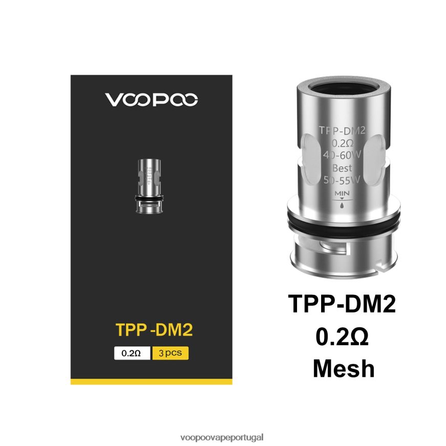 VOOPOO TPP bobinas (3 unidades) - VOOPOO Pod Vinci tpp-dm2 2286NR609
