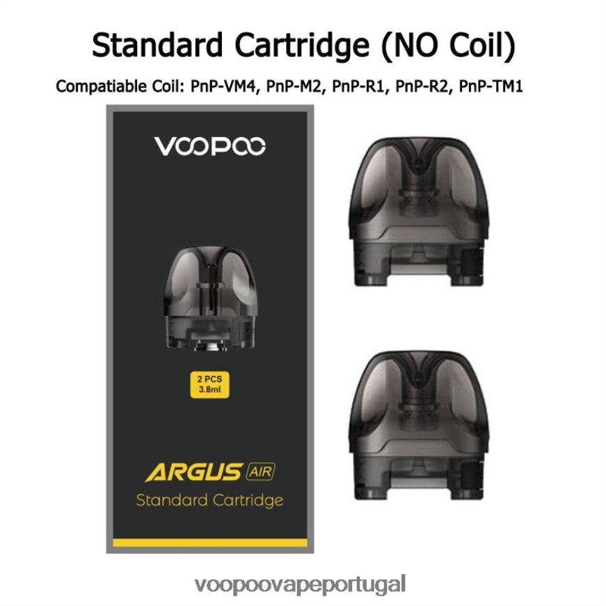 VOOPOO ARGUS AIR cartucho de cápsula (2 unidades) - VOOPOO Vape Lisbon pod padrão (vazio) 2286NR513