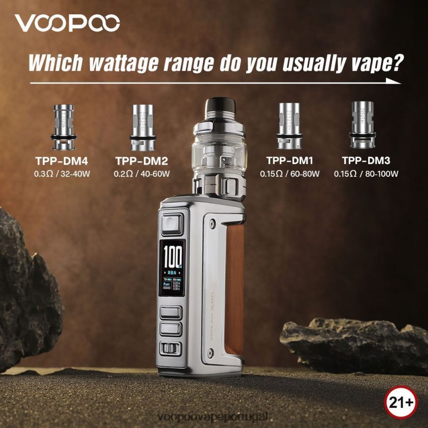 VOOPOO ARGUS GT II kit tanque - VOOPOO Portugal grafite 2286NR1