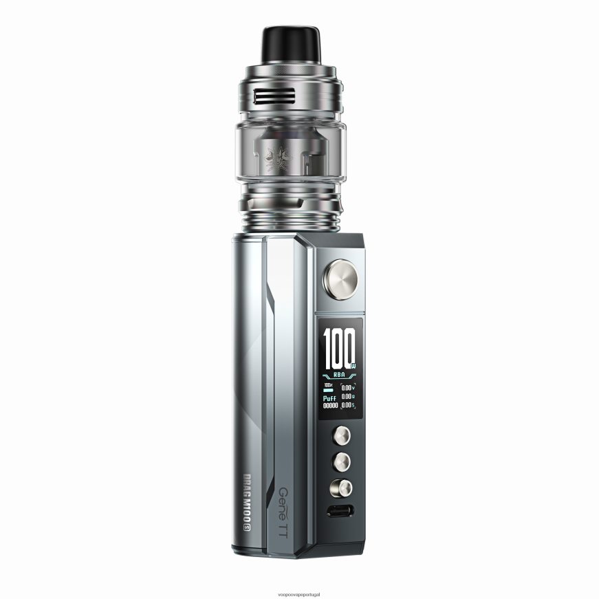 VOOPOO DRAG M100S dispositivo mod - VOOPOO Vape Store prata e preto 2286NR158