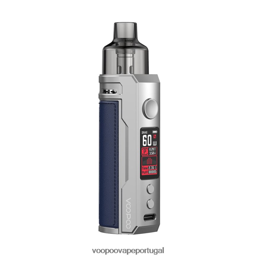 VOOPOO DRAG S kit mod pod - VOOPOO Vape Lisbon azul prateado 2286NR203