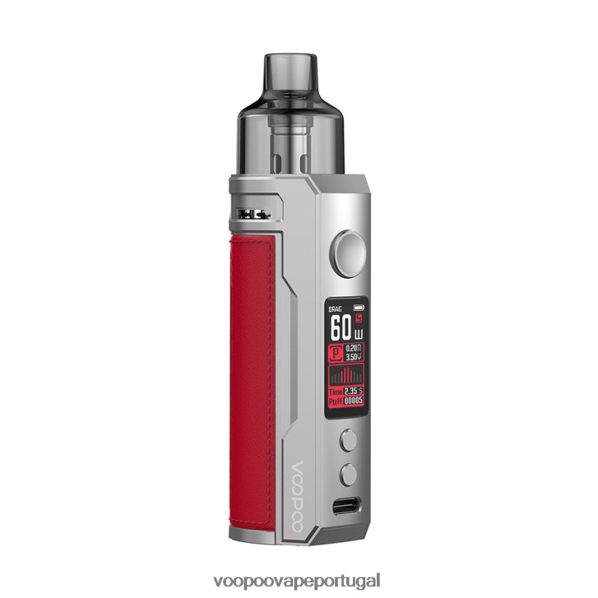 VOOPOO DRAG S kit mod pod - VOOPOO Vape Portugal vermelho prateado 2286NR202