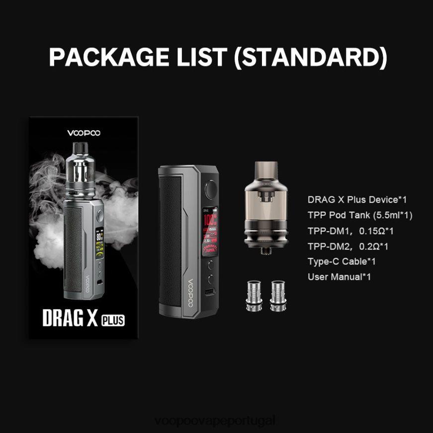 VOOPOO DRAG X PLUS conjunto - VOOPOO Vape Kits clássico 2286NR294