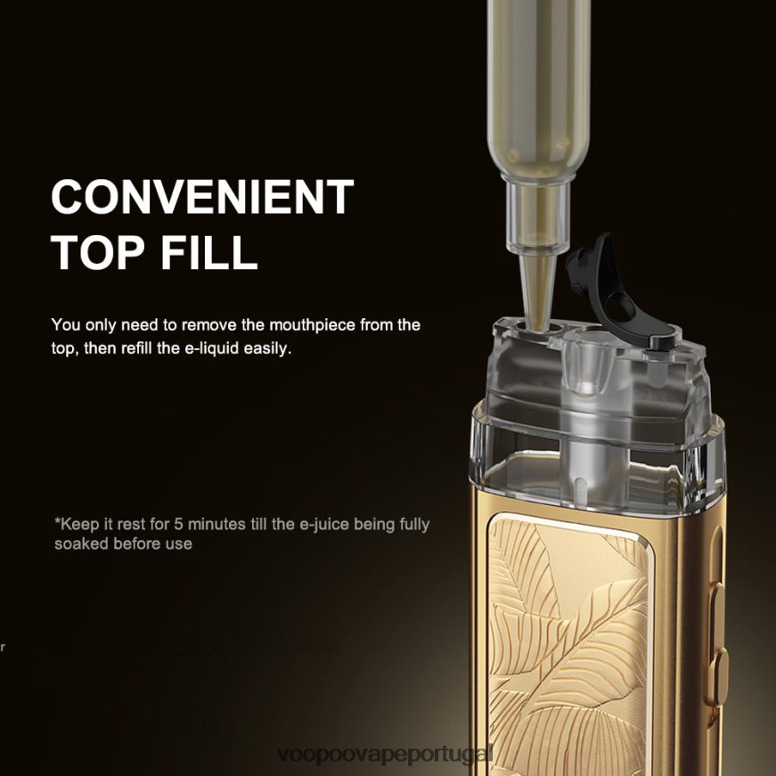 VOOPOO VINCI POD edição real - VOOPOO Vape Lisbon folha de ouro 2286NR343