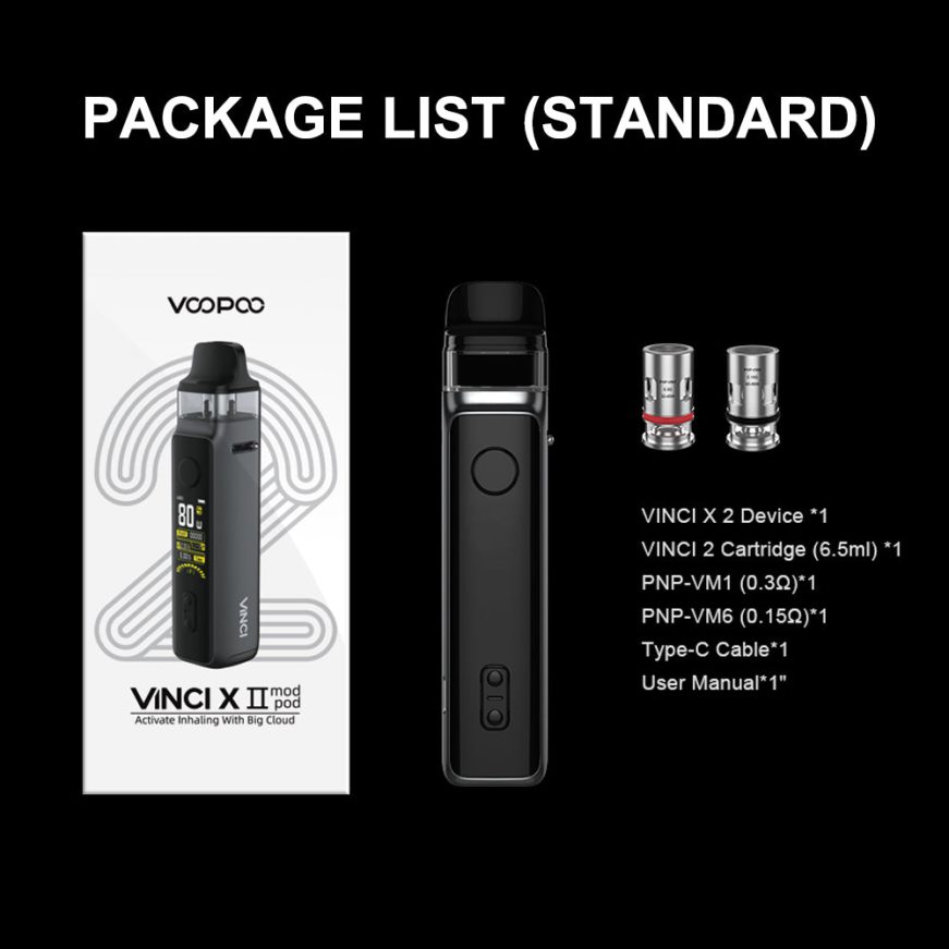 VOOPOO VINCI X 2 conjunto - VOOPOO Vape Gene Portugal fibra de carbono 2286NR347